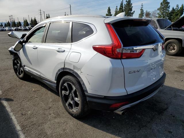 5J6RW2H92KL006611 - 2019 HONDA CR-V TOURI WHITE photo 2