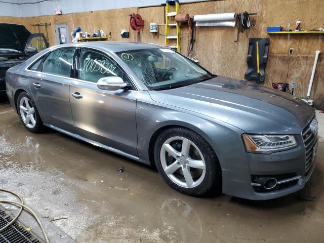 WAUK2AFD8FN018404 - 2015 AUDI S8 QUATTRO GRAY photo 4