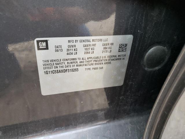 1G11C5SAXDF318265 - 2013 CHEVROLET MALIBU 1LT Графитовый фото 12