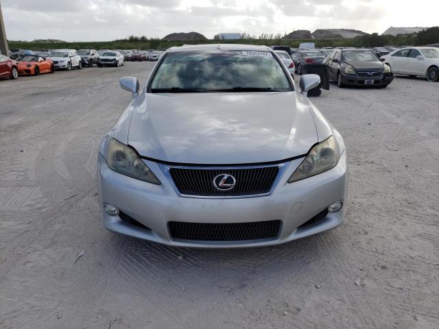 JTHFF2C26A2505160 - 2010 LEXUS IS 250 SILVER photo 5