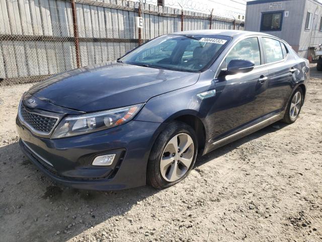 KNAGM4AD6F5085835 - 2015 KIA OPTIMA HYB GRAY photo 1