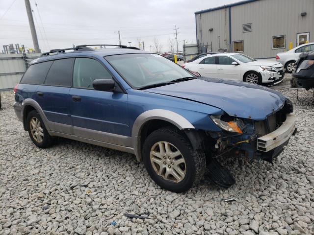 4S4BP60C387332093 - 2008 SUBARU OUTBACK BLUE photo 4