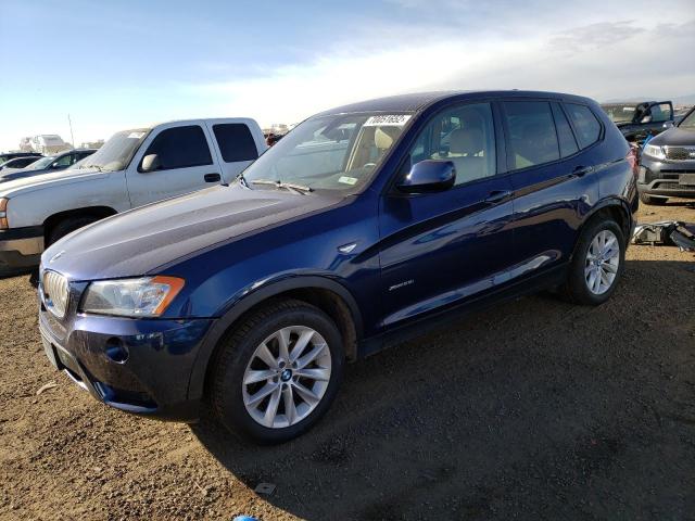 5UXWX9C56E0D25777 - 2014 BMW X3 BLUE photo 1