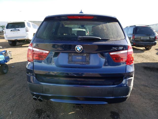 5UXWX9C56E0D25777 - 2014 BMW X3 BLUE photo 6