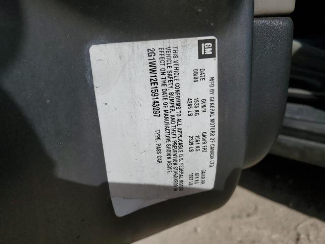 2G1WW12E159143097 - 2005 CHEVROLET MONTE CARL 灰色 照片 12