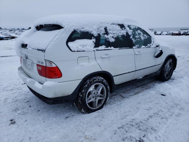 5UXFB33553LH47305 - 2003 BMW X5 4.4I WHITE photo 3