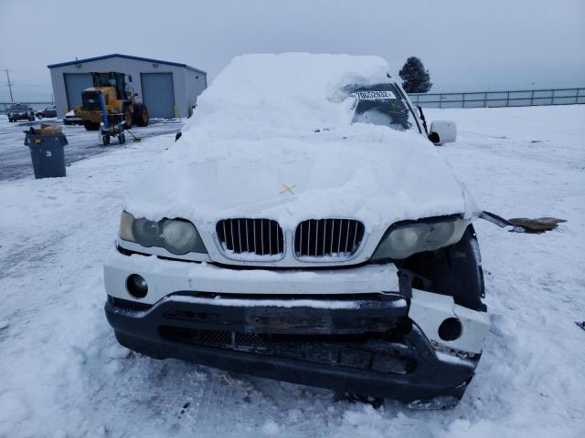 5UXFB33553LH47305 - 2003 BMW X5 4.4I WHITE photo 5