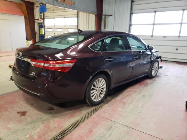 4T1BD1EBXEU****** - 2014 TOYOTA AVALON HYB PURPLE photo 3