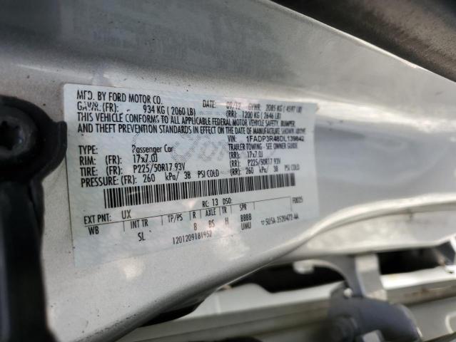 1FADP3R48DL139842 - 2013 FORD FOCUS BEV SILVER photo 12