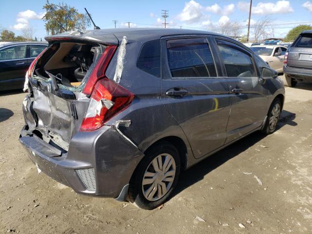 3HGGK5H50FM714885 - 2015 HONDA FIT LX GRAY photo 3