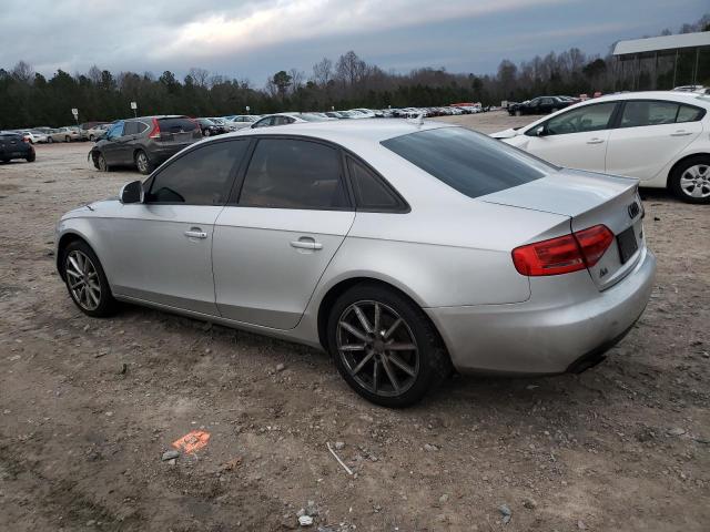 WAULF78KX9A074413 - 2009 AUDI A4 2.0T QU SILVER photo 2