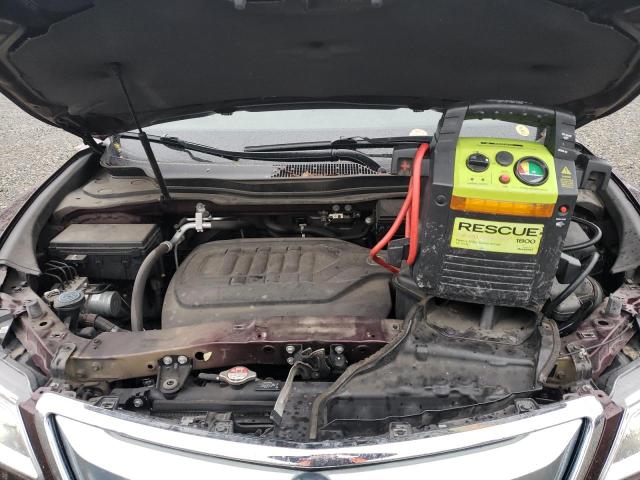 5FRYD4H86FB001039 - 2015 ACURA MDX ADVANC RED photo 12