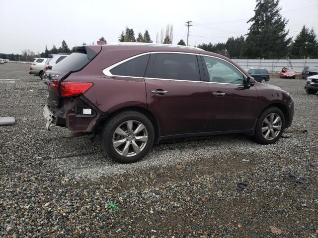 5FRYD4H86FB001039 - 2015 ACURA MDX ADVANC RED photo 3