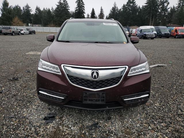 5FRYD4H86FB001039 - 2015 ACURA MDX ADVANC RED photo 5