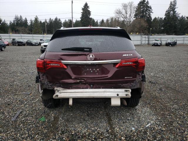 5FRYD4H86FB001039 - 2015 ACURA MDX ADVANC RED photo 6