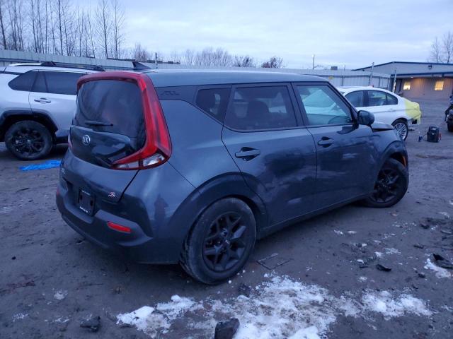 KNDJ23AUXL7087841 - 2020 KIA SOUL LX GRAY photo 3