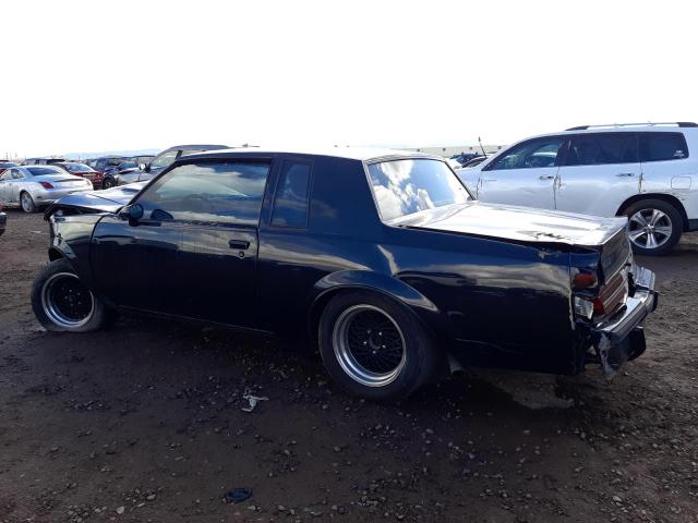 1G4GJ1171HP456987 - 1987 BUICK REGAL BLACK photo 2
