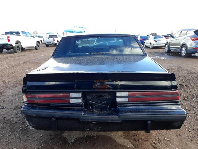 1G4GJ1171HP456987 - 1987 BUICK REGAL BLACK photo 6
