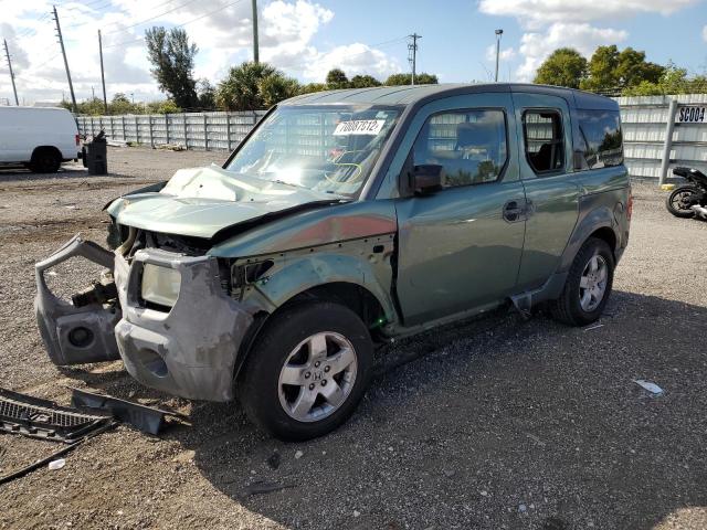 5J6YH18523L003948 - 2003 HONDA ELEMENT EX GREEN photo 1