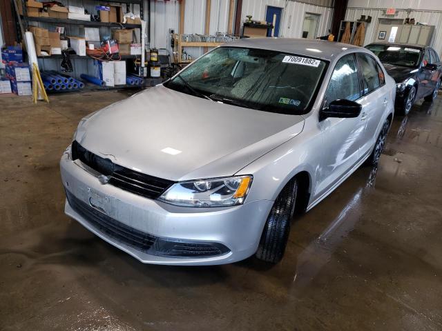 3VW1K7AJ1EM331136 - 2014 VOLKSWAGEN JETTA BASE 银色 照片 1