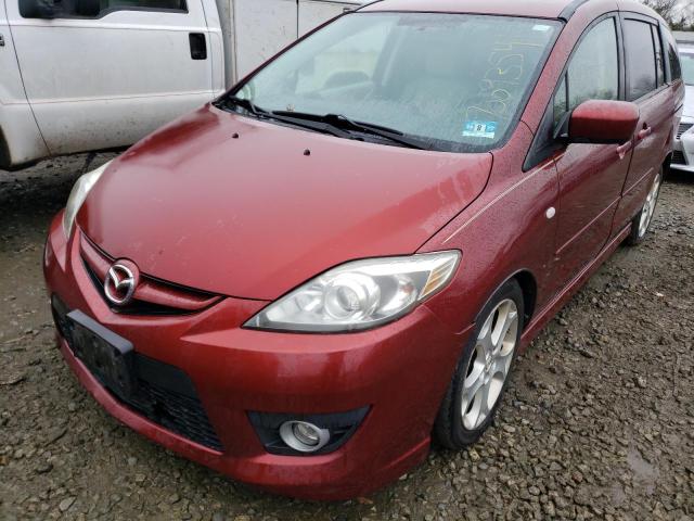 JM1CR29L690356557 - 2009 MAZDA MAZDA5 MAROON photo 2