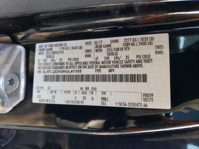 5LMTJ2DH3HUL41105 - 2017 LINCOLN MKC SELECT BLACK photo 13