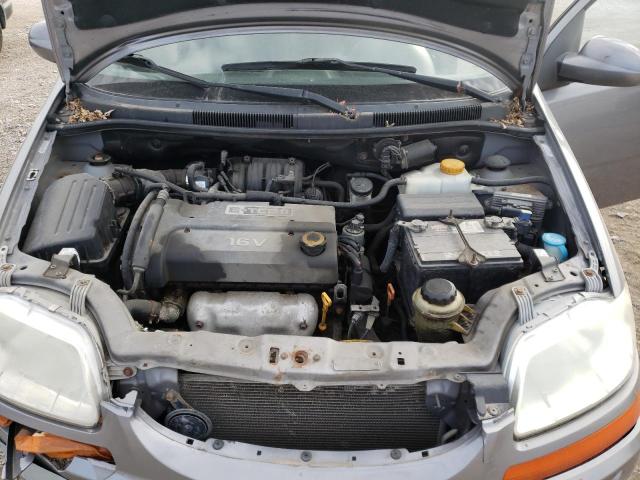 KL1TD66698B130544 - 2008 CHEVROLET AVEO BASE GRAY photo 11