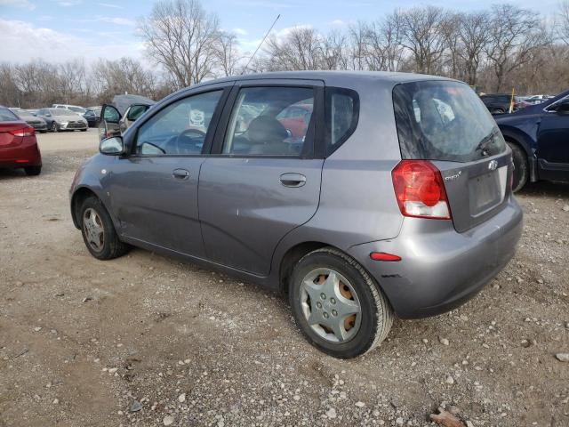 KL1TD66698B130544 - 2008 CHEVROLET AVEO BASE GRAY photo 2