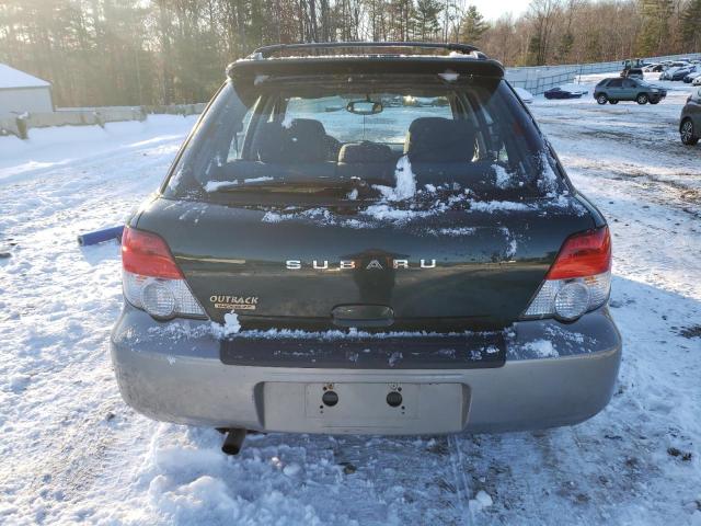 JF1GG68545H812235 - 2005 SUBARU IMPREZA OU GREEN photo 6