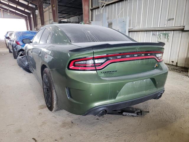 2C3CDXGJ6MH528415 - 2021 DODGE CHARGER SC GREEN photo 3