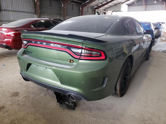 2C3CDXGJ6MH528415 - 2021 DODGE CHARGER SC GREEN photo 4