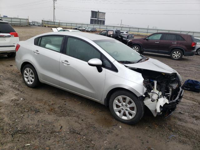 KNADM4A38D6302058 - 2013 KIA RIO LX SILVER photo 4