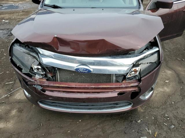 3FAHP0JG8CR143184 - 2012 FORD FUSION SEL BURGUNDY photo 11