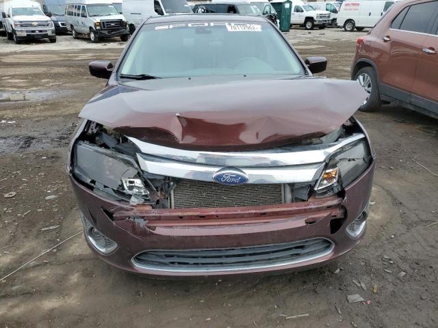 3FAHP0JG8CR143184 - 2012 FORD FUSION SEL BURGUNDY photo 5