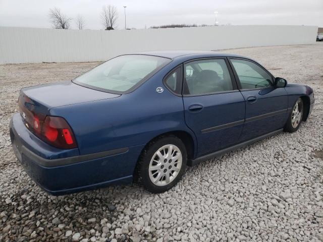 2G1WF55E239230183 - 2003 CHEVROLET IMPALA BLUE photo 3