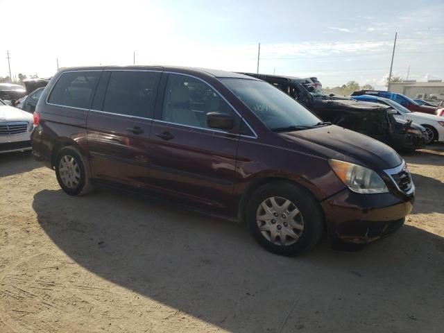 5FNRL38229B008699 - 2009 HONDA ODYSSEY LX BURGUNDY photo 4