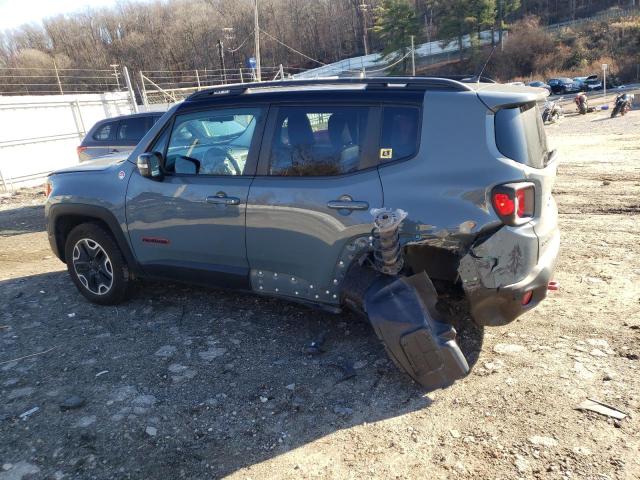 ZACCJBCTXGPD38912 - 2016 JEEP RENEGADE T GRAY photo 2