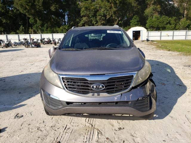 KNDPB3A26C7224914 - 2012 KIA SPORTAGE B SILVER photo 5