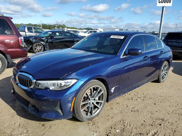 WBA5R1C52KAJ98776 - 2019 BMW 330I BLUE photo 1