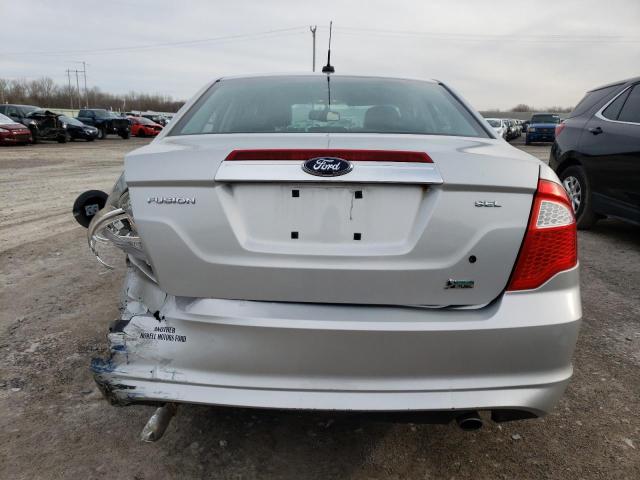 3FAHP0JG3AR266534 - 2010 FORD FUSION SEL SILVER photo 6