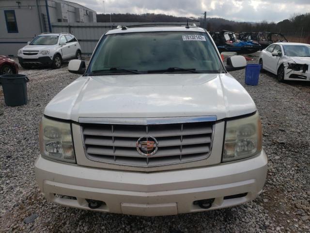 3GYFK66N64G145212 - 2004 CADILLAC ESCALADE E WHITE photo 5