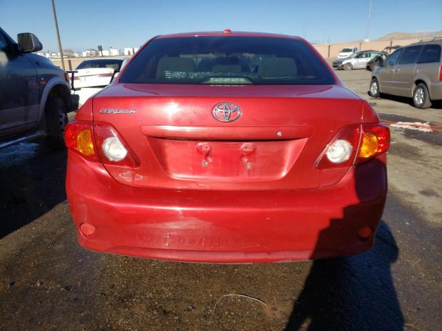 JTDBL40E19J008280 - 2009 TOYOTA COROLLA BA RED photo 6