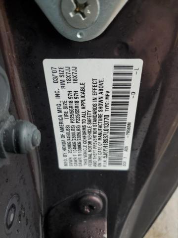 5J6YH18937L013770 - 2007 HONDA ELEMENT SC BURGUNDY photo 13