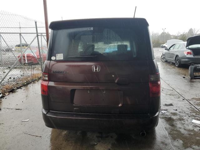 5J6YH18937L013770 - 2007 HONDA ELEMENT SC BURGUNDY photo 6