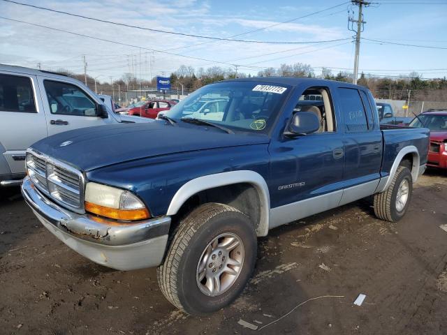 1B7HG2AN31S298814 - 2001 DODGE DAKOTA QUA BLUE photo 1