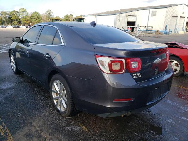 1G11H5SA6DF240133 - 2013 CHEVROLET MALIBU LTZ ნაცრისფერი ფოტო 2