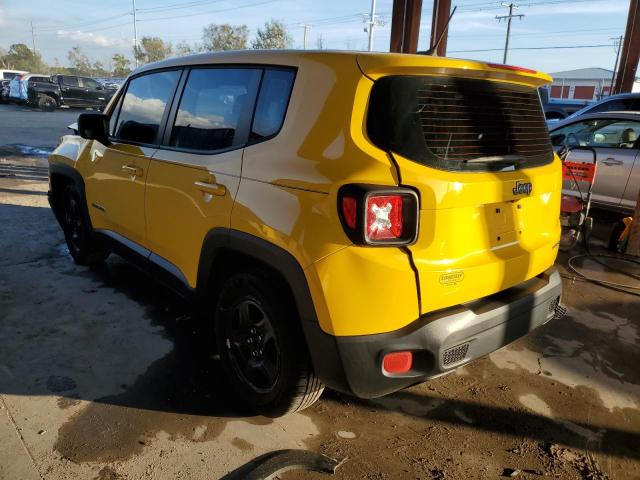 ZACCJAAT4GPC74816 - 2016 JEEP RENEGADE S YELLOW photo 2
