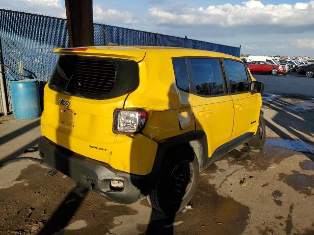 ZACCJAAT4GPC74816 - 2016 JEEP RENEGADE S YELLOW photo 3