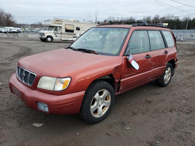 JF1SF65671H763536 - 2001 SUBARU FORESTER S RED photo 1