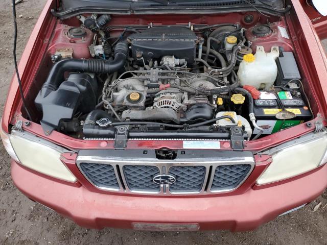 JF1SF65671H763536 - 2001 SUBARU FORESTER S RED photo 11